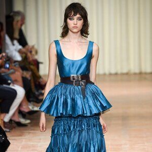 Spring 2017 Alberta Ferretti Couture Pleated Gown